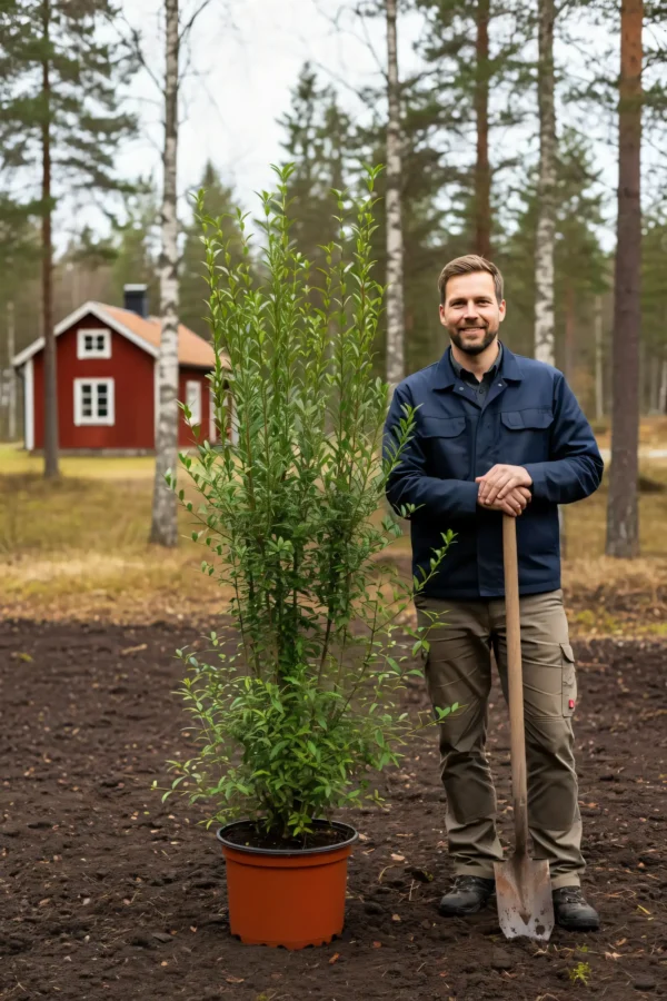 Liguster liga hæk Genius Pakke i potte 180-220cm - Giver øjeblikkelig afskærmning