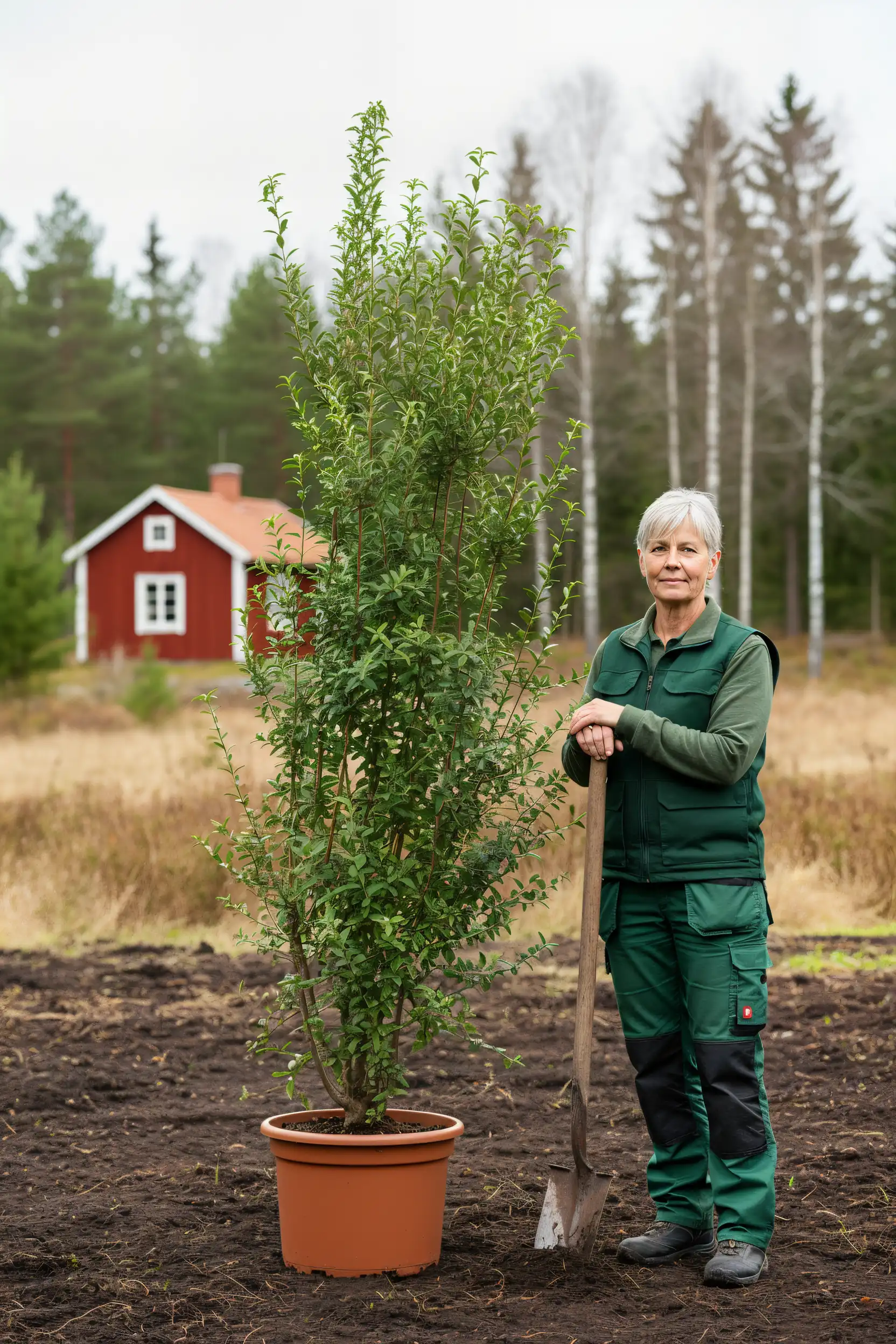 Liguster liga hæk Genius Pakke i potte 220-260cm - Giver øjeblikkelig afskærmning