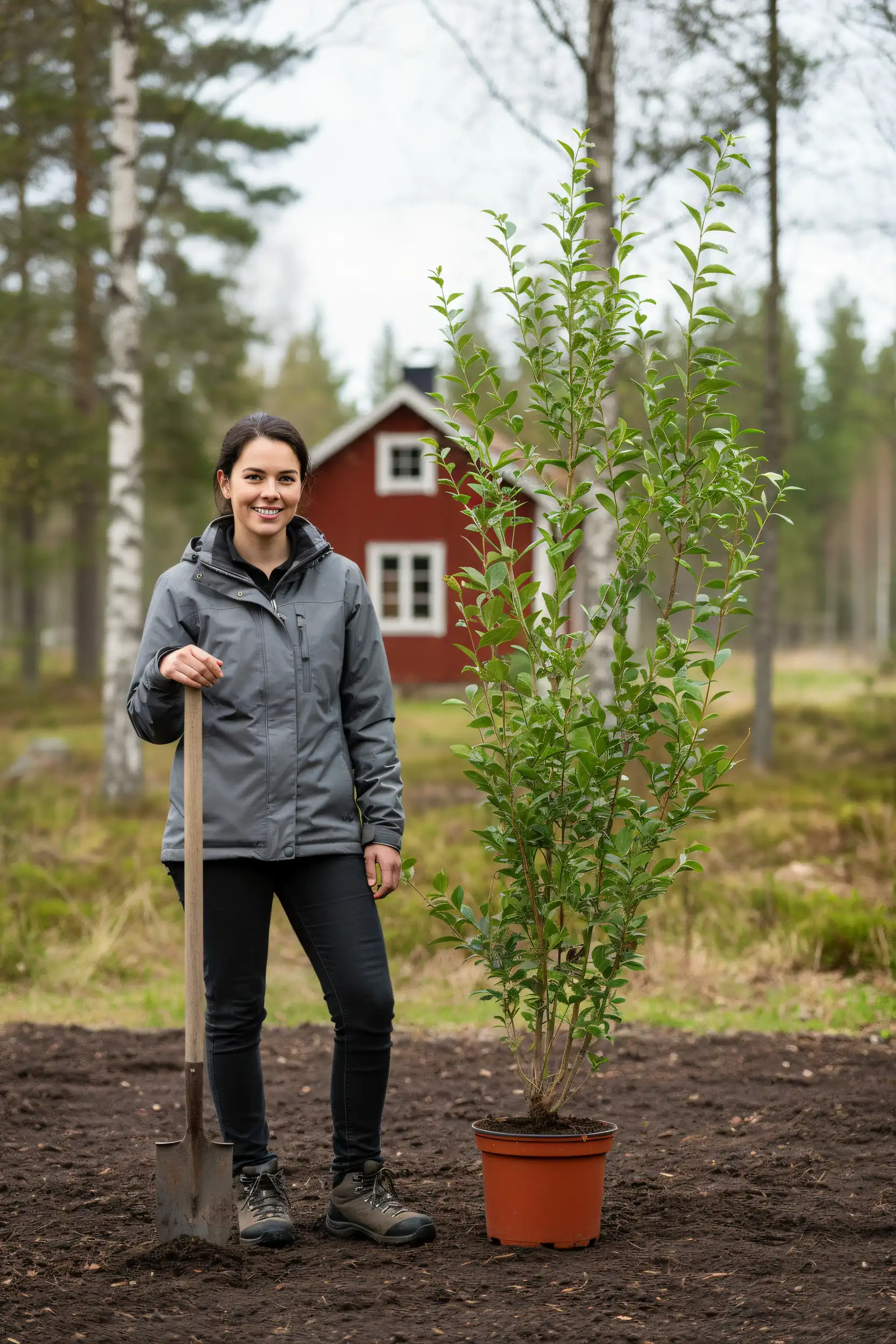 Storbladet liguster hæk Genius Pakke i potte 140-180cm - Giver øjeblikkelig afskærmning