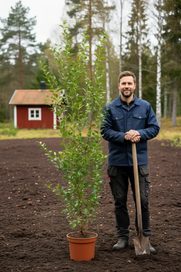 Storbladet liguster hæk Genius Pakke i potte 180-220cm - Giver øjeblikkelig afskærmning