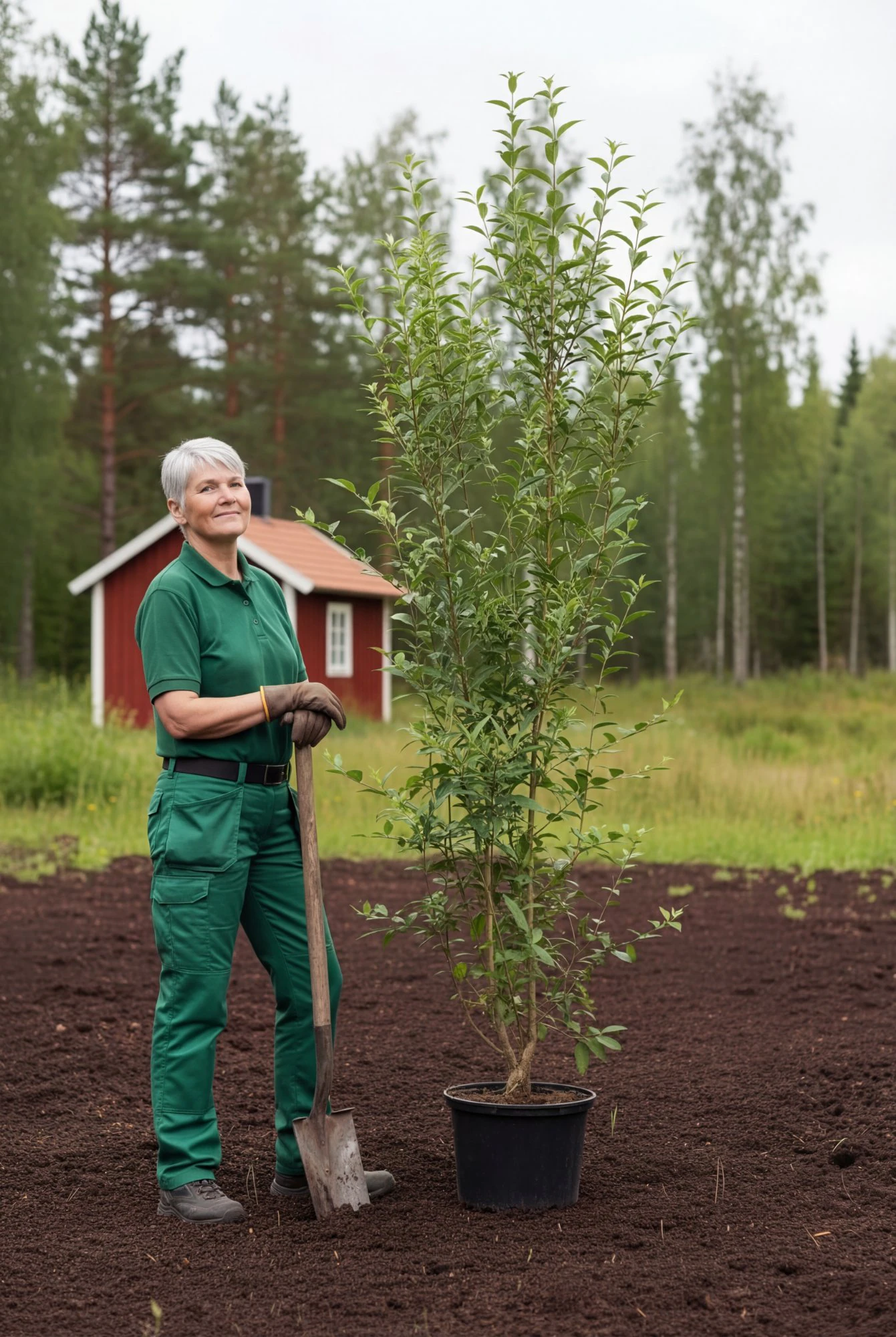 Storbladet liguster hæk Genius Pakke i potte 220-260cm - Giver øjeblikkelig afskærmning