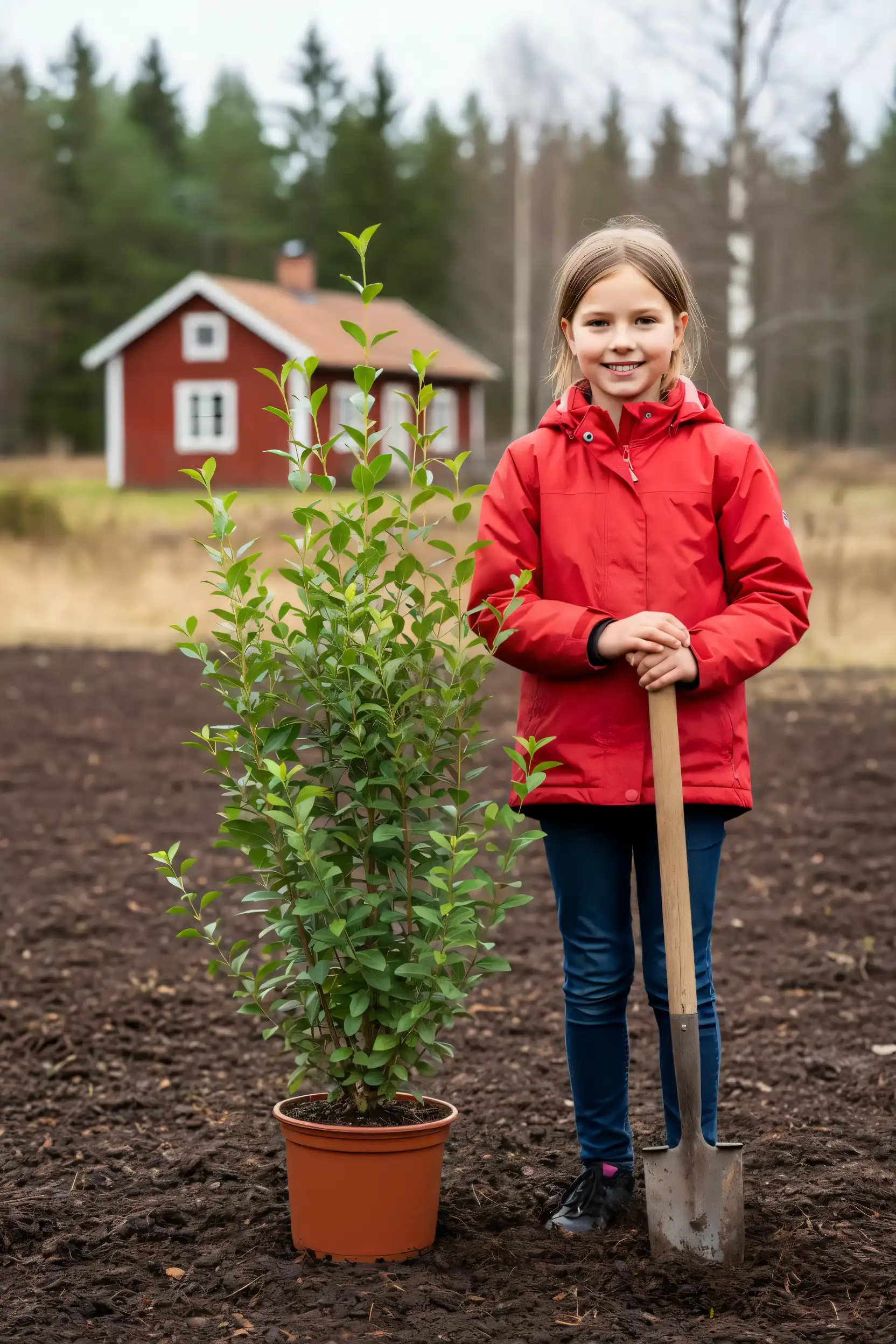 Storbladet liguster hæk Genius Pakke i potte 100-140cm - Giver øjeblikkelig afskærmning