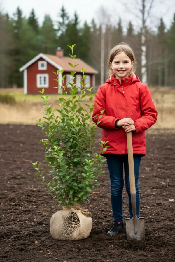Storbladet liguster hæk Genius Pakke med rodklump 100-140cm - Giver øjeblikkelig afskærmning