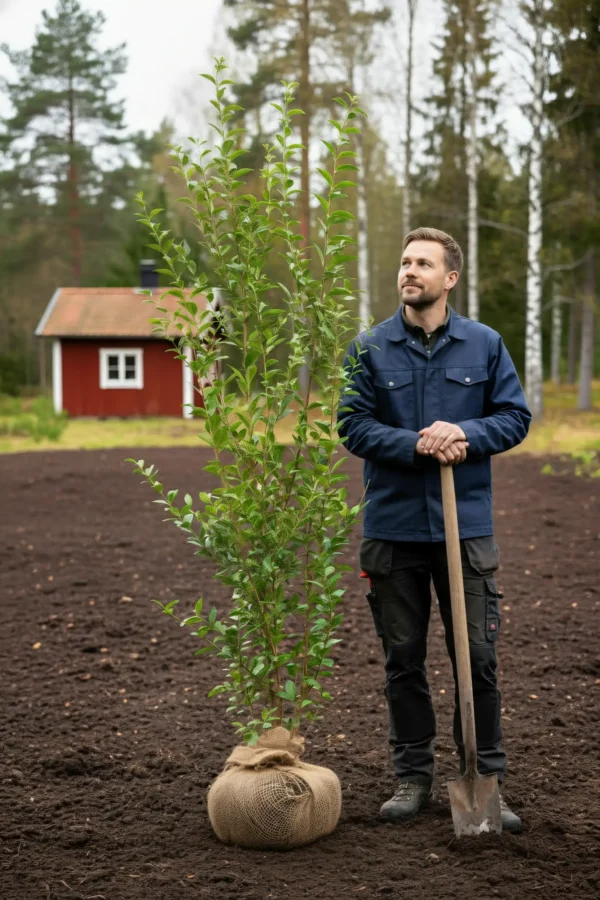 Storbladet liguster hæk Genius Pakke med rodklump 180-220cm - Giver øjeblikkelig afskærmning